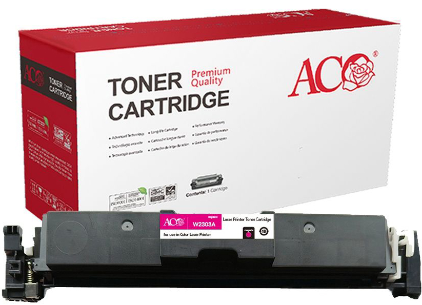 Картридж для лазерных принтеров/МФУ ACO аналог HP W2303A (HP 230A) для HP Color LaserJet Pro 4203 MFP 4303 Magenta без чипа (ACO-W2303ANC) - Фото 1