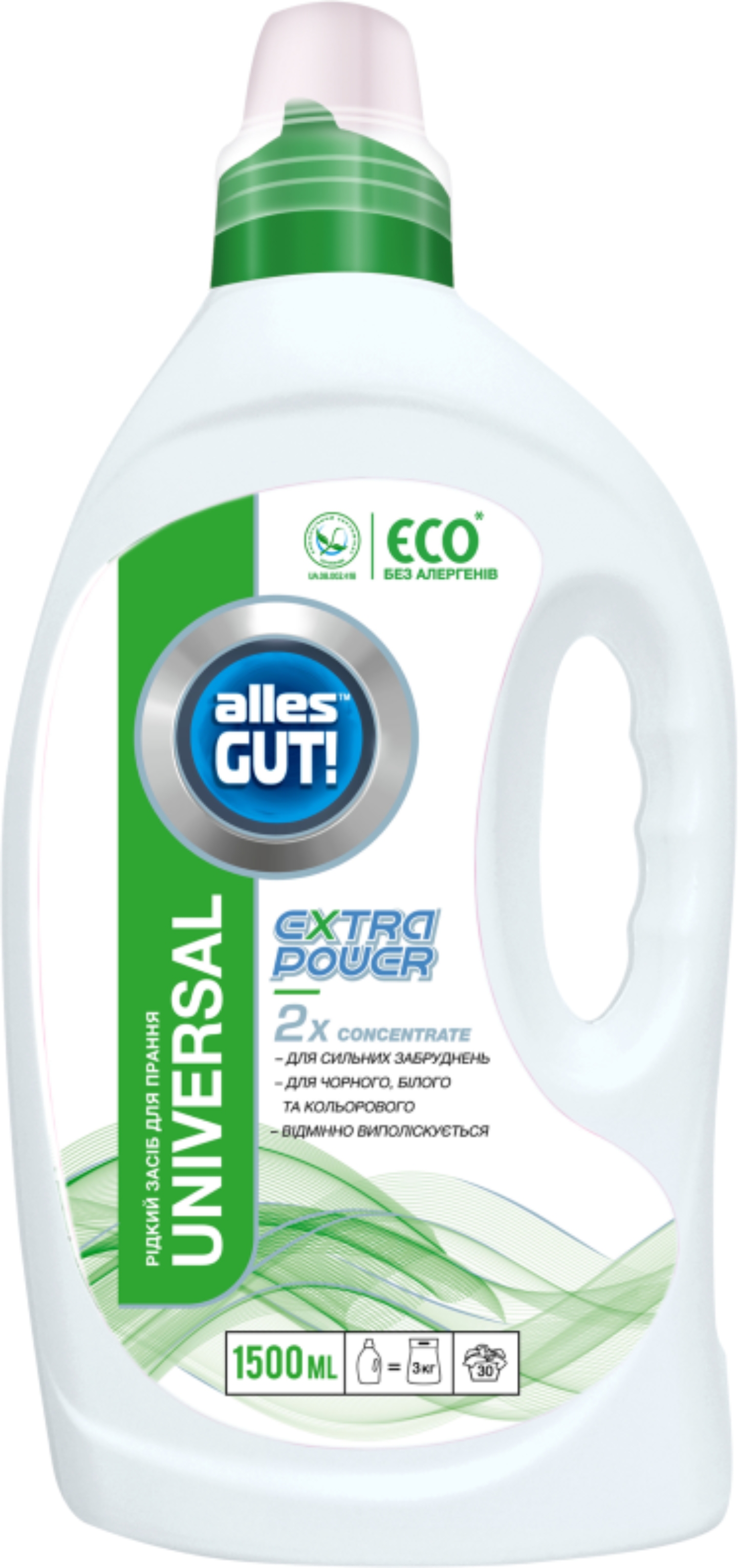 Гель для стирки Alles GUT! ECO Universal 1,5л - Фото 1