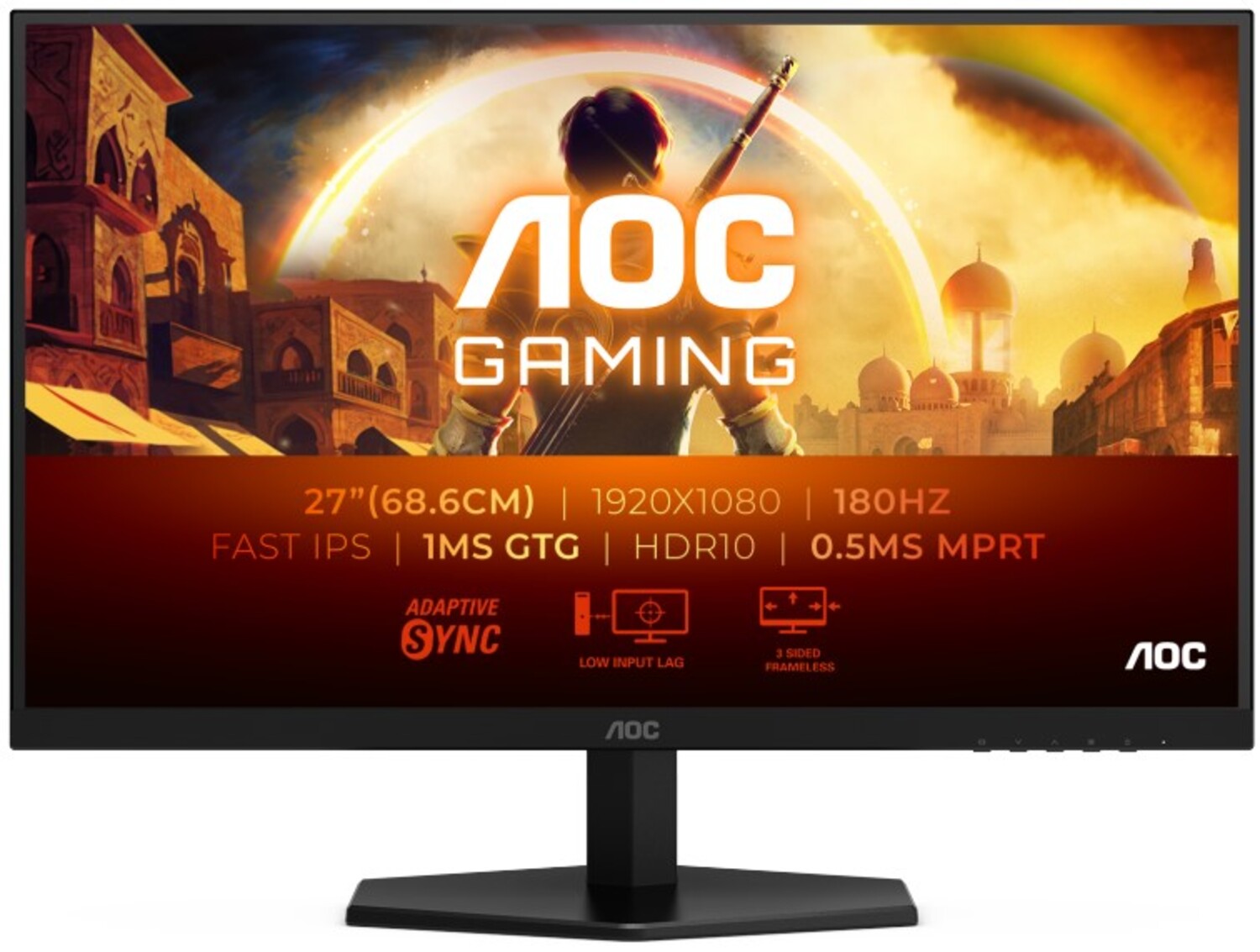 Монитор игровой AOC 27G42E Black - Фото 1