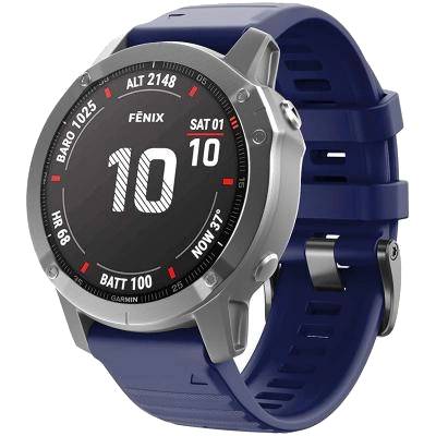 Ремешок для фитнес-браслета  ArmorStandart Silicone 26mm для Garmin Fenix 5X/6X/7X Dark Blue (ARM60804) - Фото 1