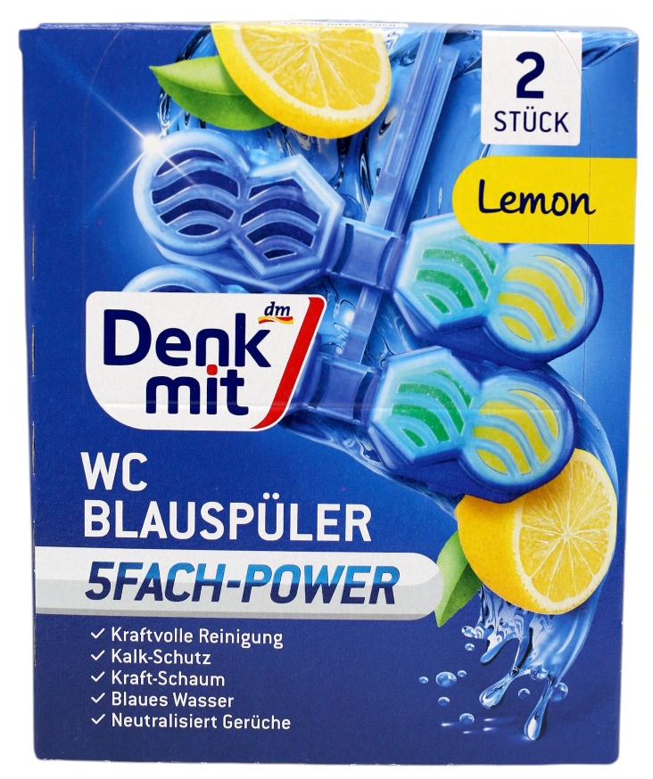 Туалетний блок Denkmit Lemon 2 шт. (DWCBL2) - Фото 1