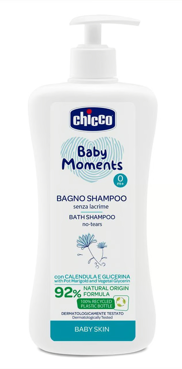 Шампунь для детей Chicco Без Слез Baby Moments 500 мл (10591.00) - Фото 1