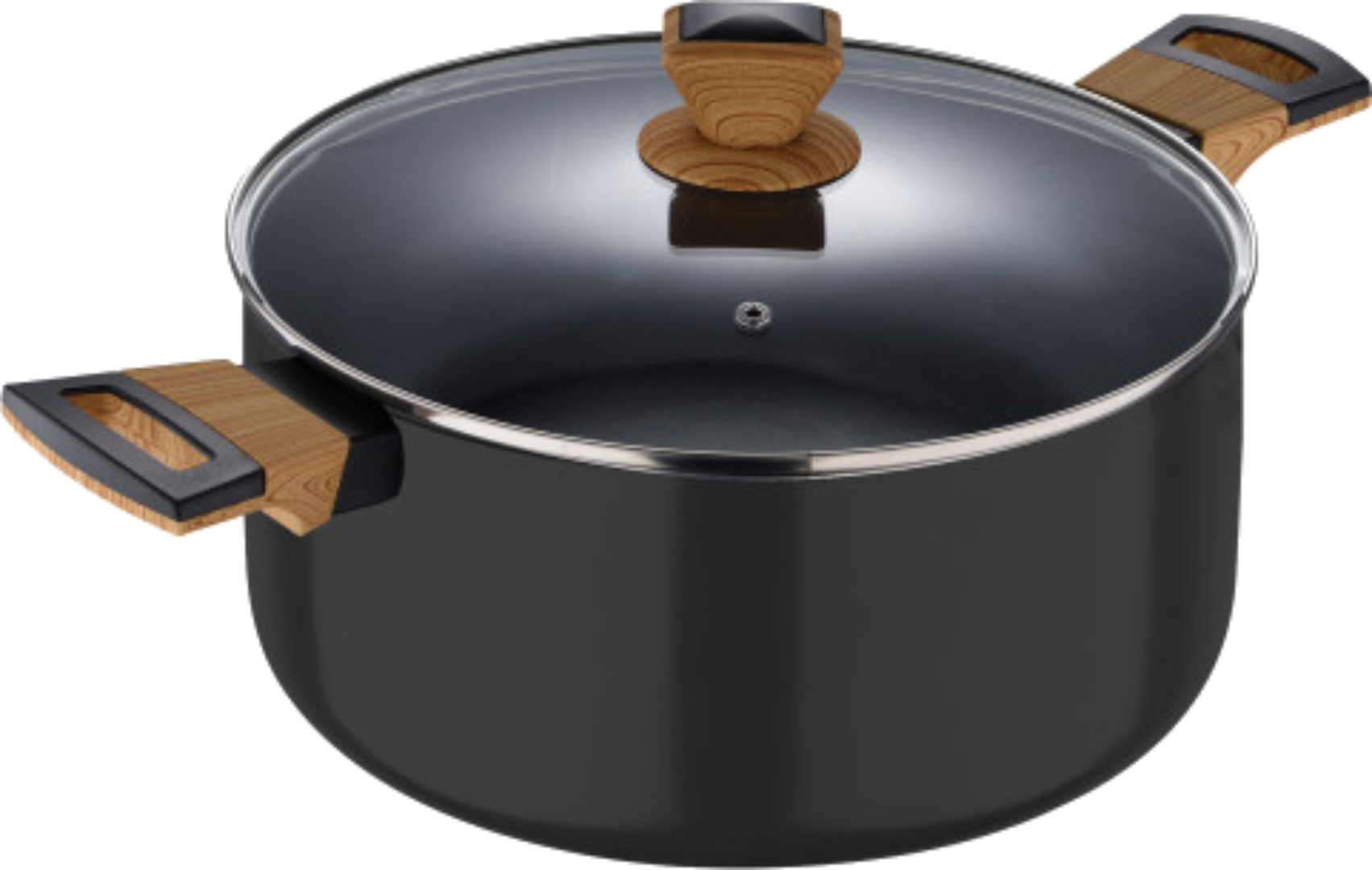 Кастрюля Bergner Earth black 2.5 л (BG-32035-BK) - Фото 1