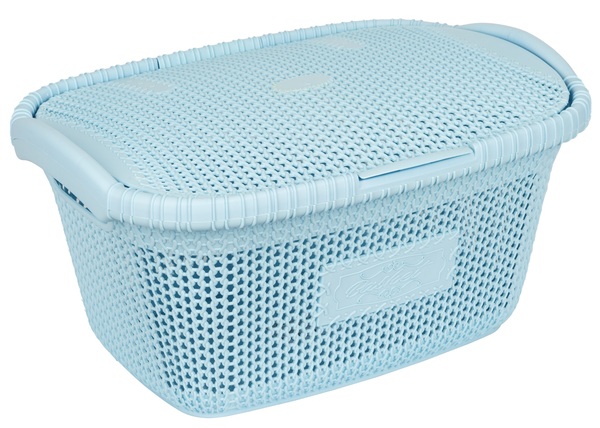 Купить Корзина для белья VIOLET HOUSE 1002 Виолетта Blue 28 л - Фото 1 Корзина для белья VIOLET HOUSE 1002 Виолетта Blue 28 л - Фото 1