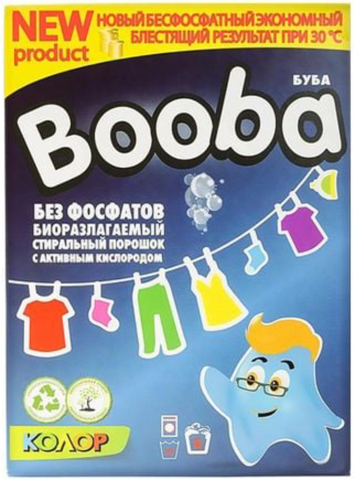 Стиральный порошок BOOBA Колор 350 г (4820187580029) - Фото 1