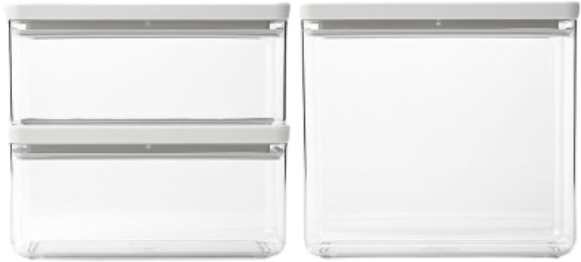 Набор емкостей для сыпучих Brabantia 2х1,5 л + 1х3,5 л (230806) - Фото 1