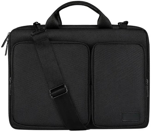 Сумка для ноутбука BUBM 17" черная с коричневым