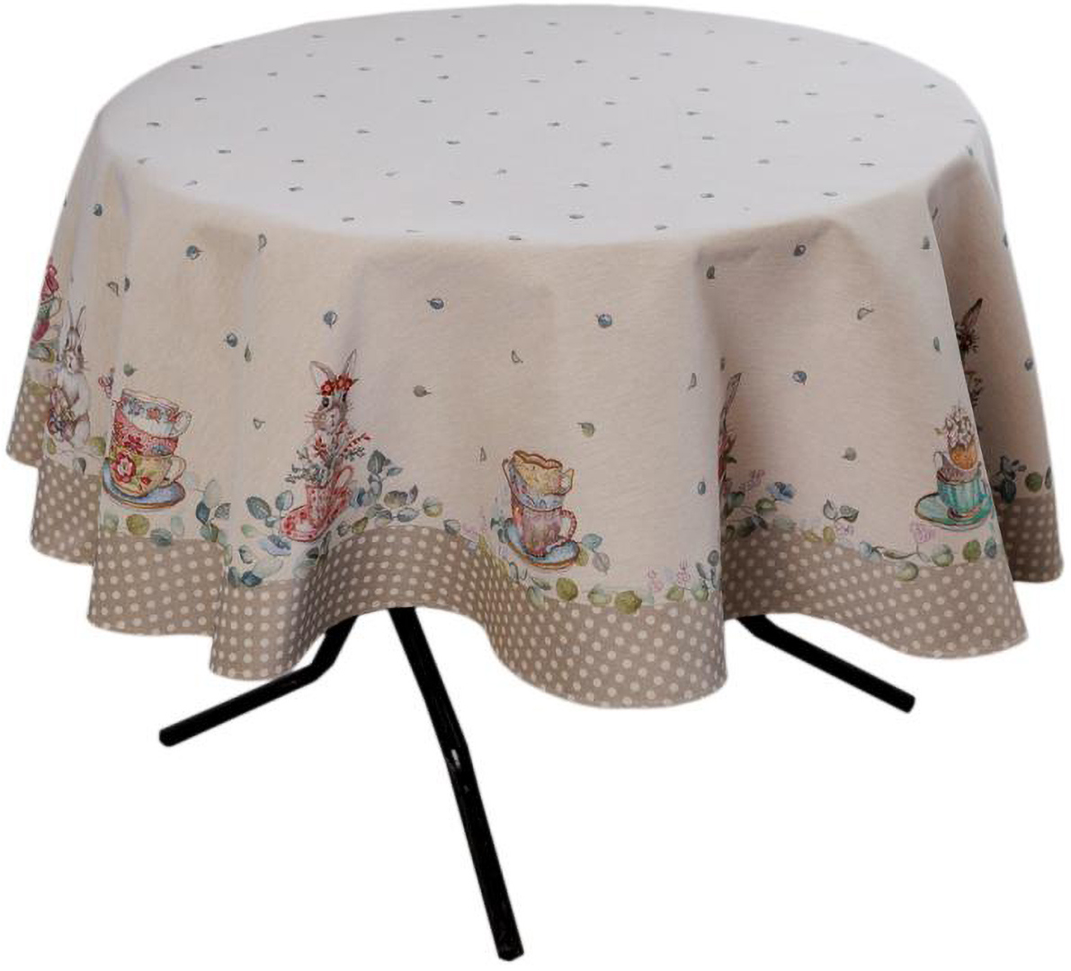 Скатерть круглая Прованс гобеленовая Очарование D180 см (044018)