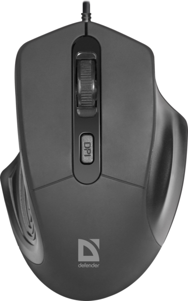 Мышь проводная Defender Datum MB-347 Black (52347) - Фото 1