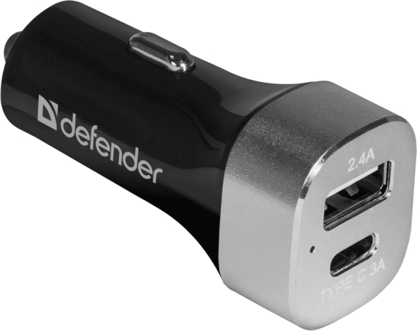 Автомобільний зарядний пристрій Defender UCG-011xUSB + TypeC 5V/5.4A (83569) - Фото 1