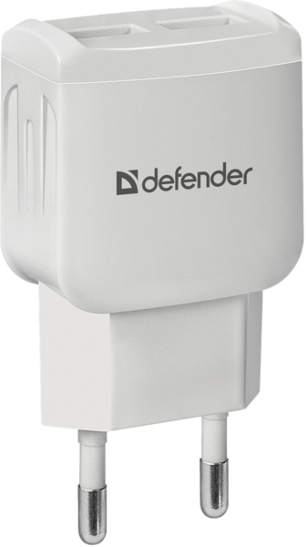 Сетевое зарядное устройство Defender UPA-22 2xUSB 2.1A White (83580) - Фото 1