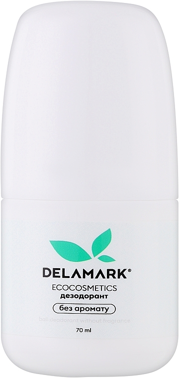 Дезодорант кульковий DeLaMark без аромату 70 мл (4820152333520) - Фото 1