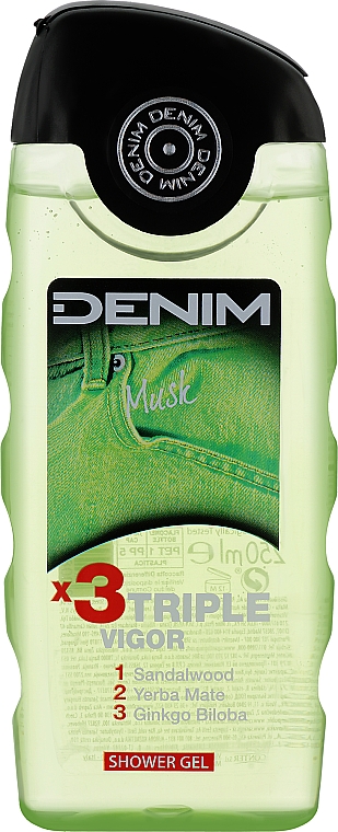 Гель для душа DENIM Musk тройная сила 250 мл (8008970004273) - Фото 1
