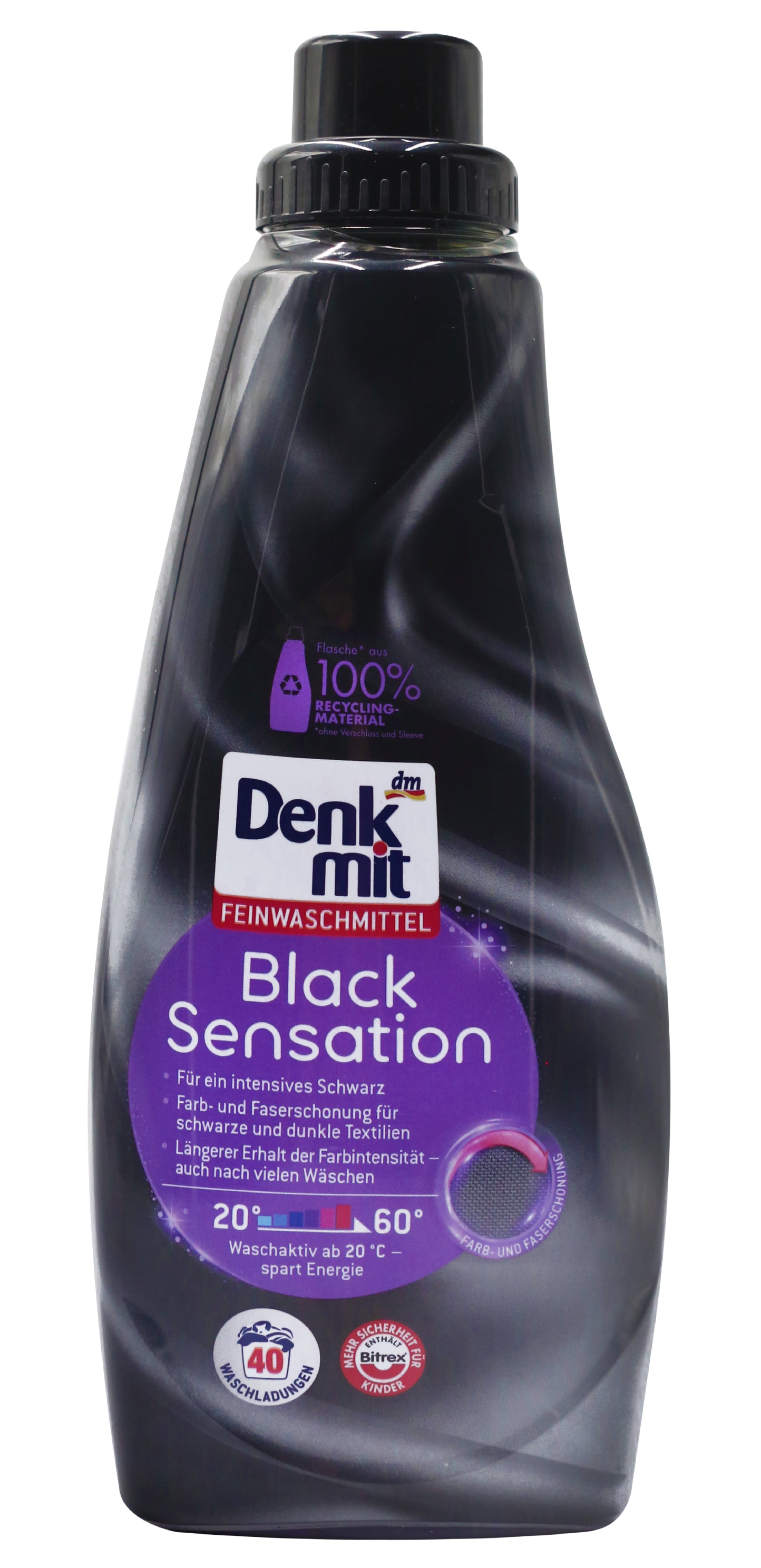 Гель для стирки Denkmit для черных вещей Black Sensation 1 л (DWGBS1000) - Фото 1