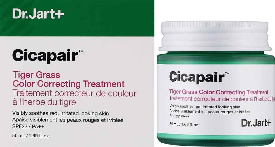 Крем для лица Dr.Jart+ Cicapair Tiger Grass Color Correcting Treatment (50 ml)-BB (8809844991084) - Фото 1