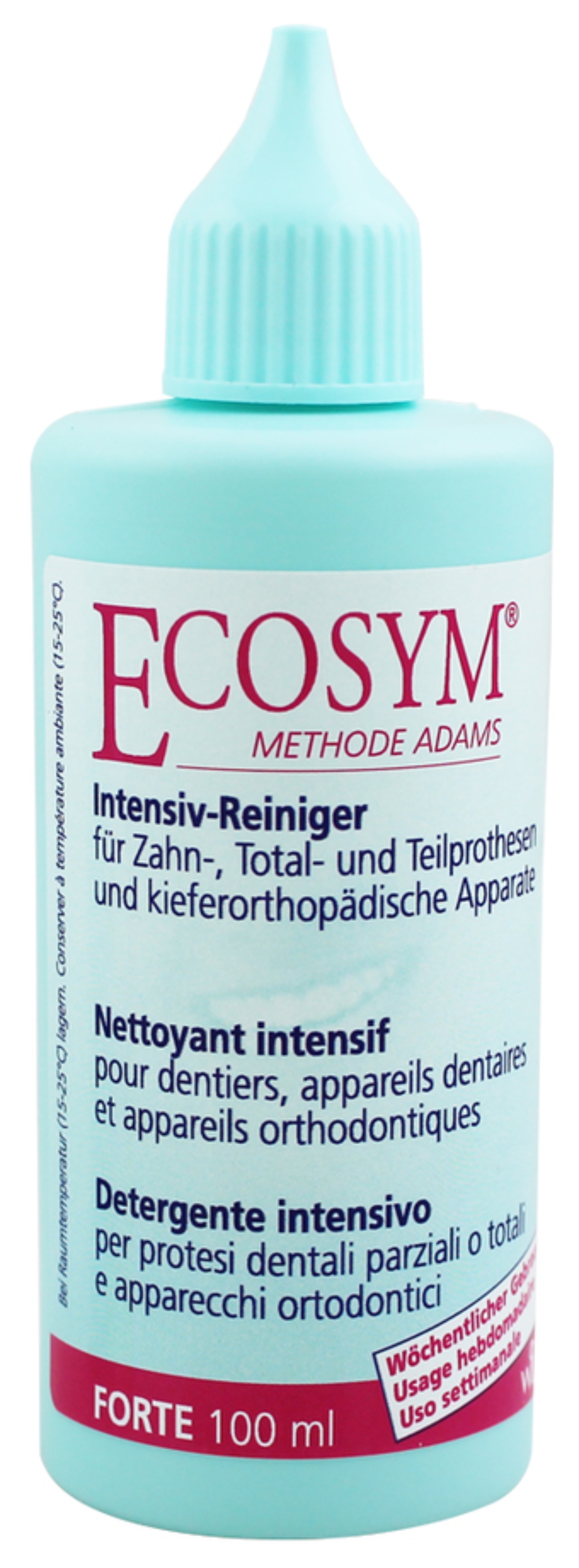 Средство для чистки зубных протезов и ортодонтических аппаратов Dr. Wild Ecosym Forte 100 мл (11.1572) - Фото 1