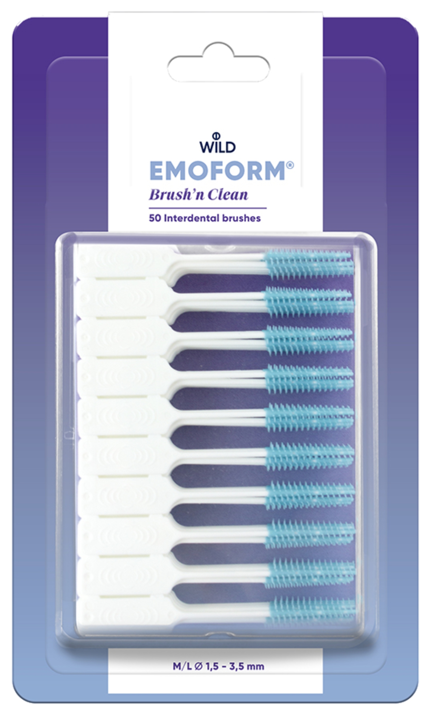 Межзубные щетки Dr. Wild Emoform Brush'n Clean, 50 шт. (11.1417) - Фото 1
