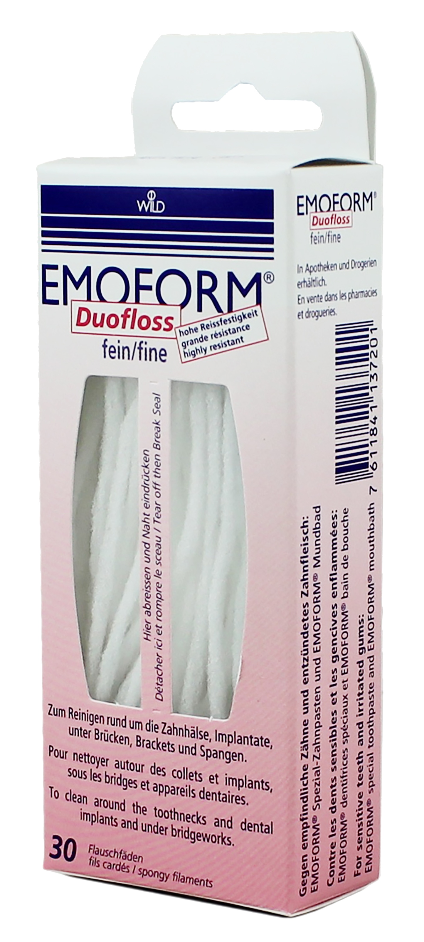 Зубная нить Dr. Wild Emoform Duofloss, тонкий, 30 шт. (11.4551) - Фото 1