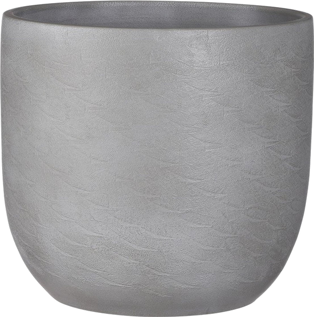 Кашпо EDELMAN Nora pot round 34 см светло-серый (1104302) - Фото 1