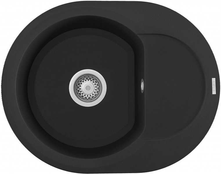 Мойка кухонная Elleci Easy Round Nero 40 - Фото 1