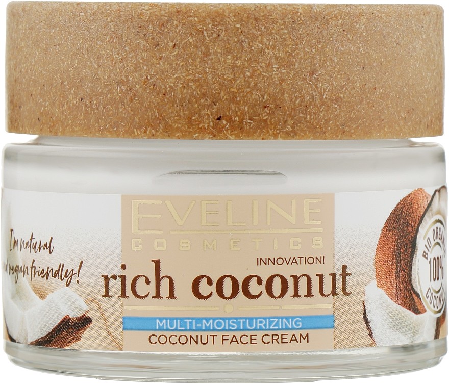 Крем для лица EVELINE Rich Coconut 50 мл (5903416029441) - Фото 1