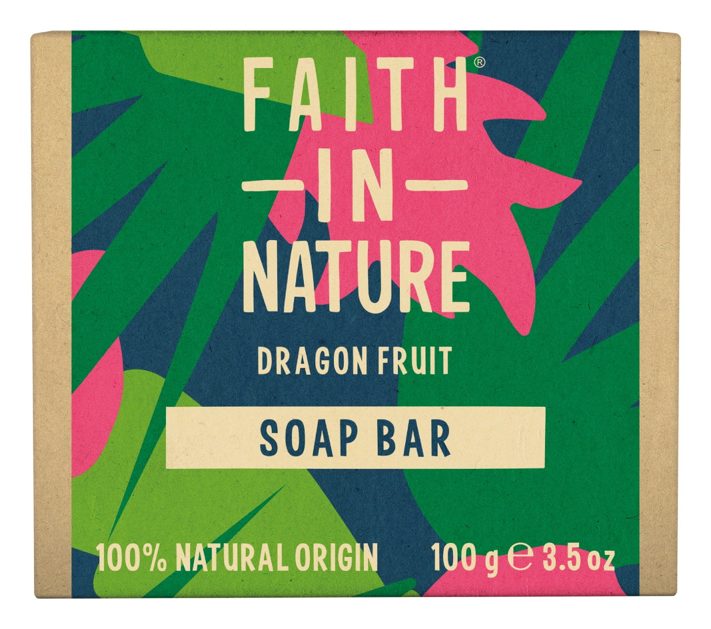 Твердое мыло Faith In Nature Натуральное с фруктом дракона 100 г (6.40600) - Фото 1