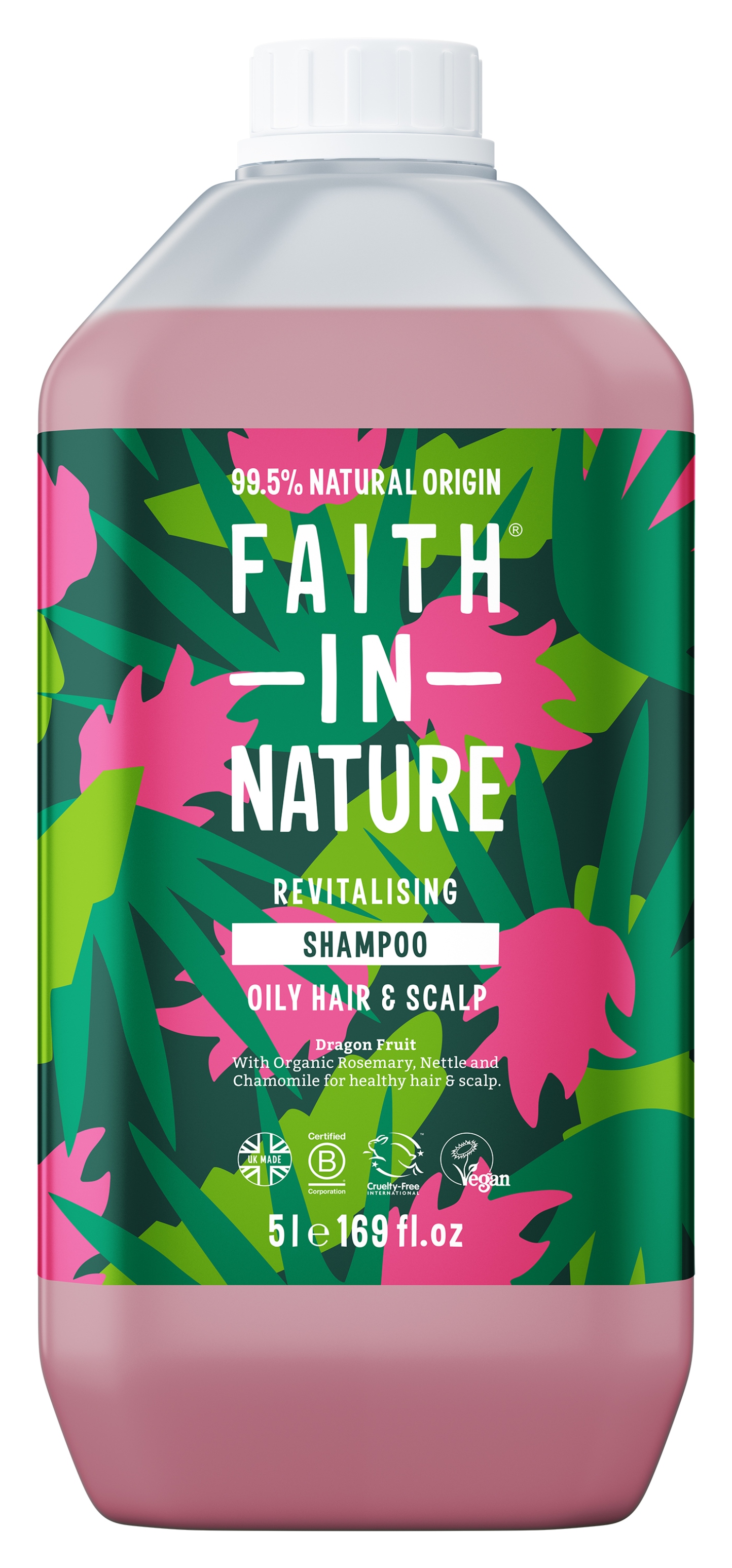 Шампунь жіночий Faith In Nature Натуральний з фруктом дракона 5 л (6.50600) - Фото 1