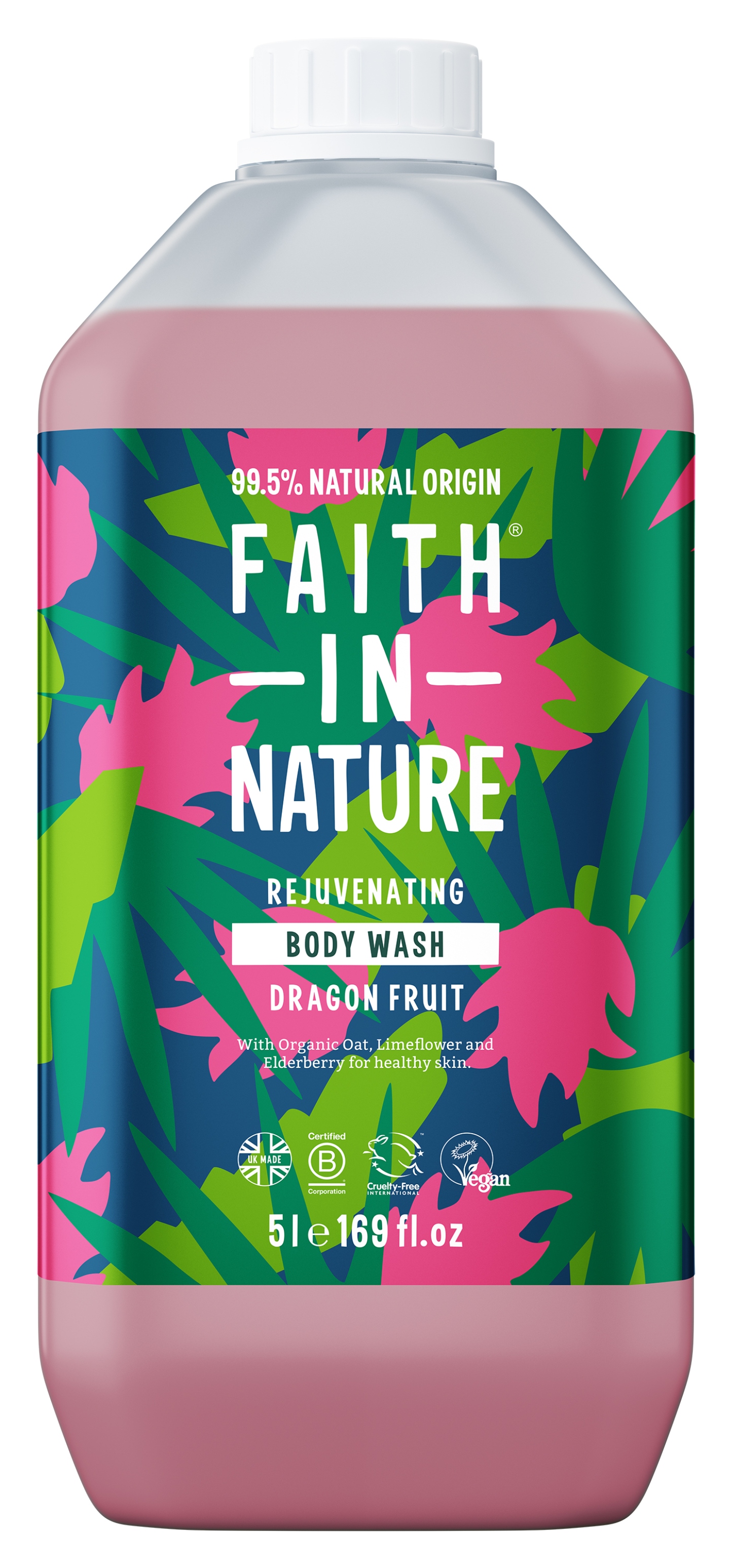Гель для душа Faith In Nature с фруктом дракона 5 л (6.60600) - Фото 1