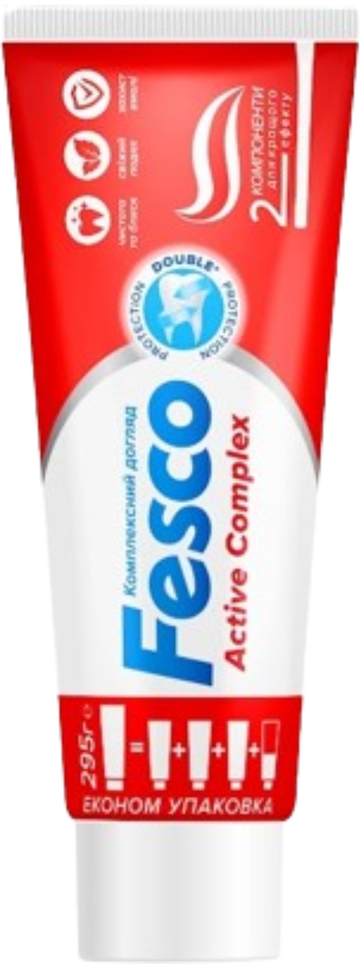 Зубна паста Fesco Active Complex 250 мл (4823098414049) - Фото 1
