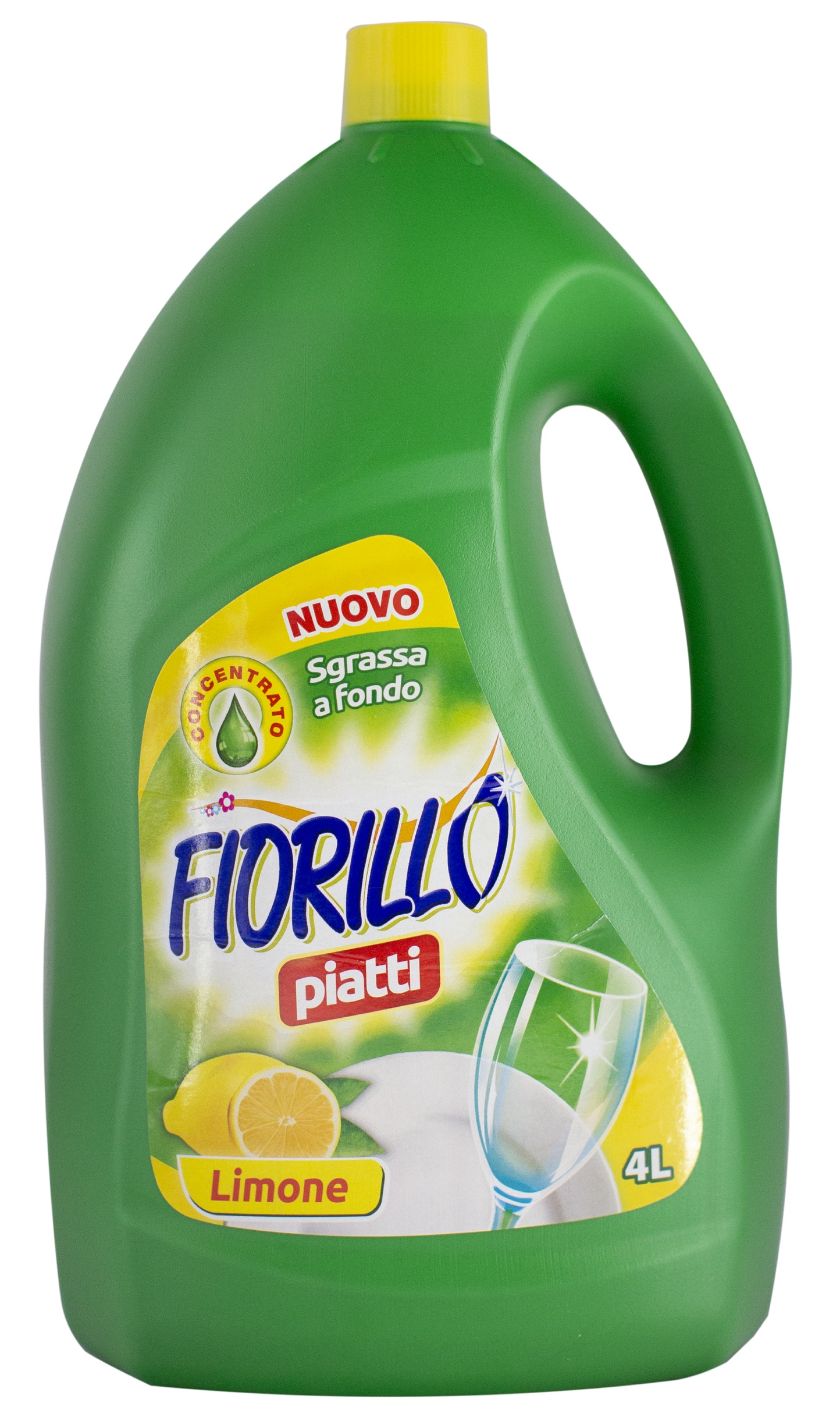 Средство для ручного мытья посуды Fiorillo Lemon 4 л (FDWGL4000) - Фото 1