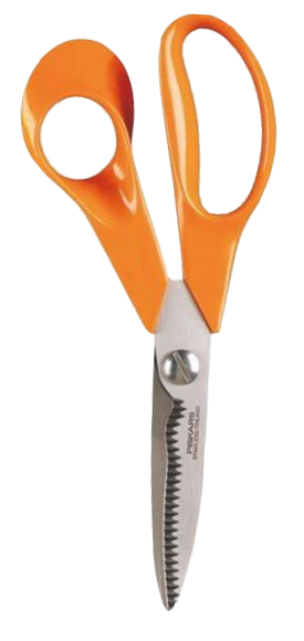 Ножницы кухонные Fiskars Classic 18 см для зелени (1000819) - Фото 1