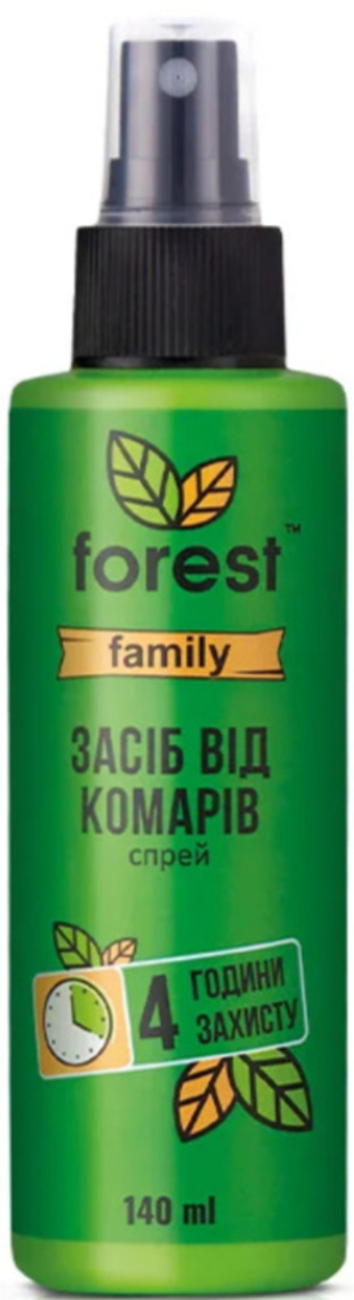Спрей от насекомых Forest репеллент Family от комаров 140 мл (FR00778) - Фото 1