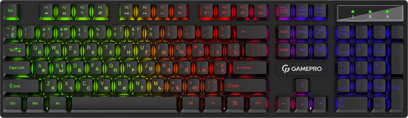 Клавиатура проводная игровая GamePro GK296 - Фото 1