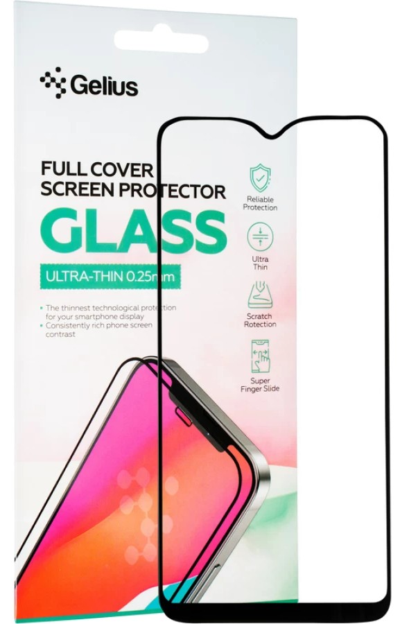 Защитное стекло для смартфона Gelius Full Cover Ultra-Thin 0.25mm for Xiaomi Redmi Note 8/Note 8 (2021) Black (91083) - Фото 1
