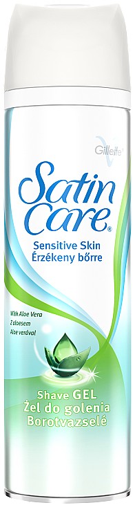 Гель для бритья Gillette SATIN CARE д/чувствит.кожи Жен. 200мл - Фото 1
