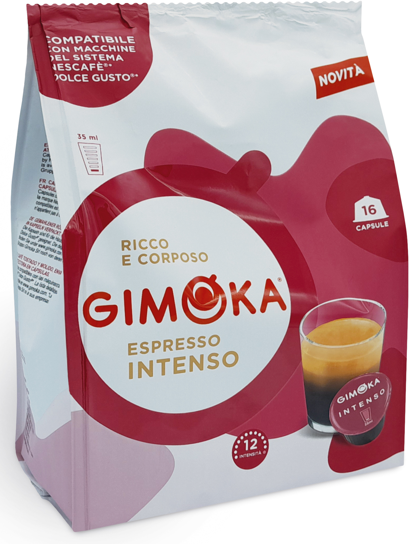 Кофе в капсулах Gimoka Espresso Intenso 16 шт. (8003012005416) - Фото 1