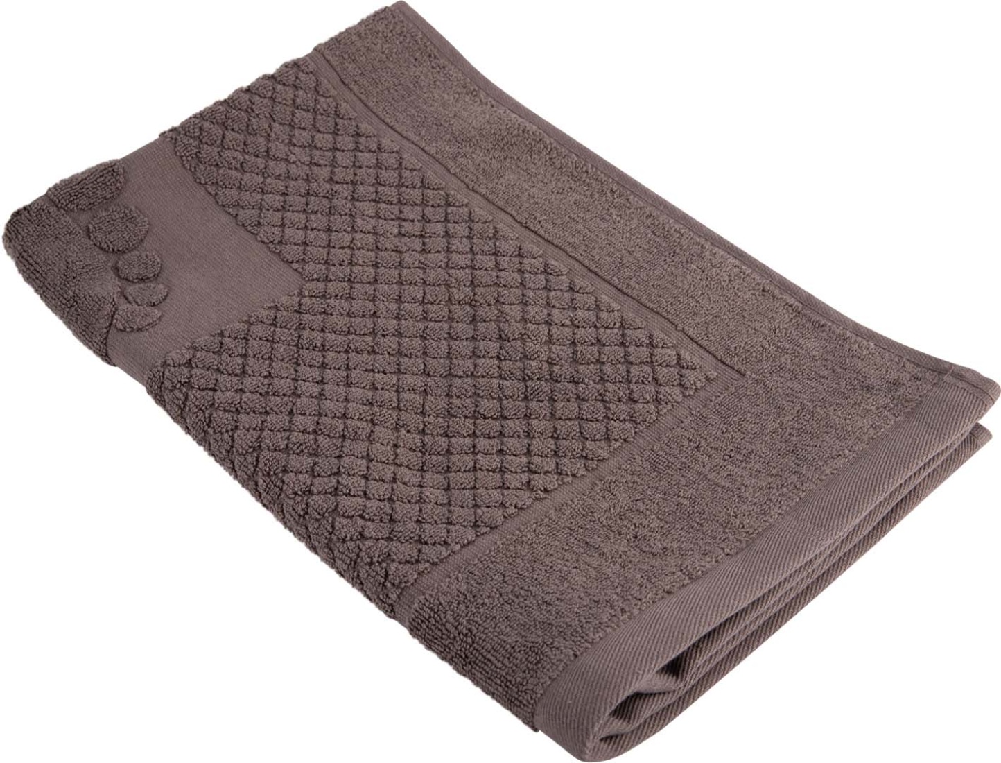 Полотенце для ног GM Textile махровое кремовый 50х70 - Фото 1