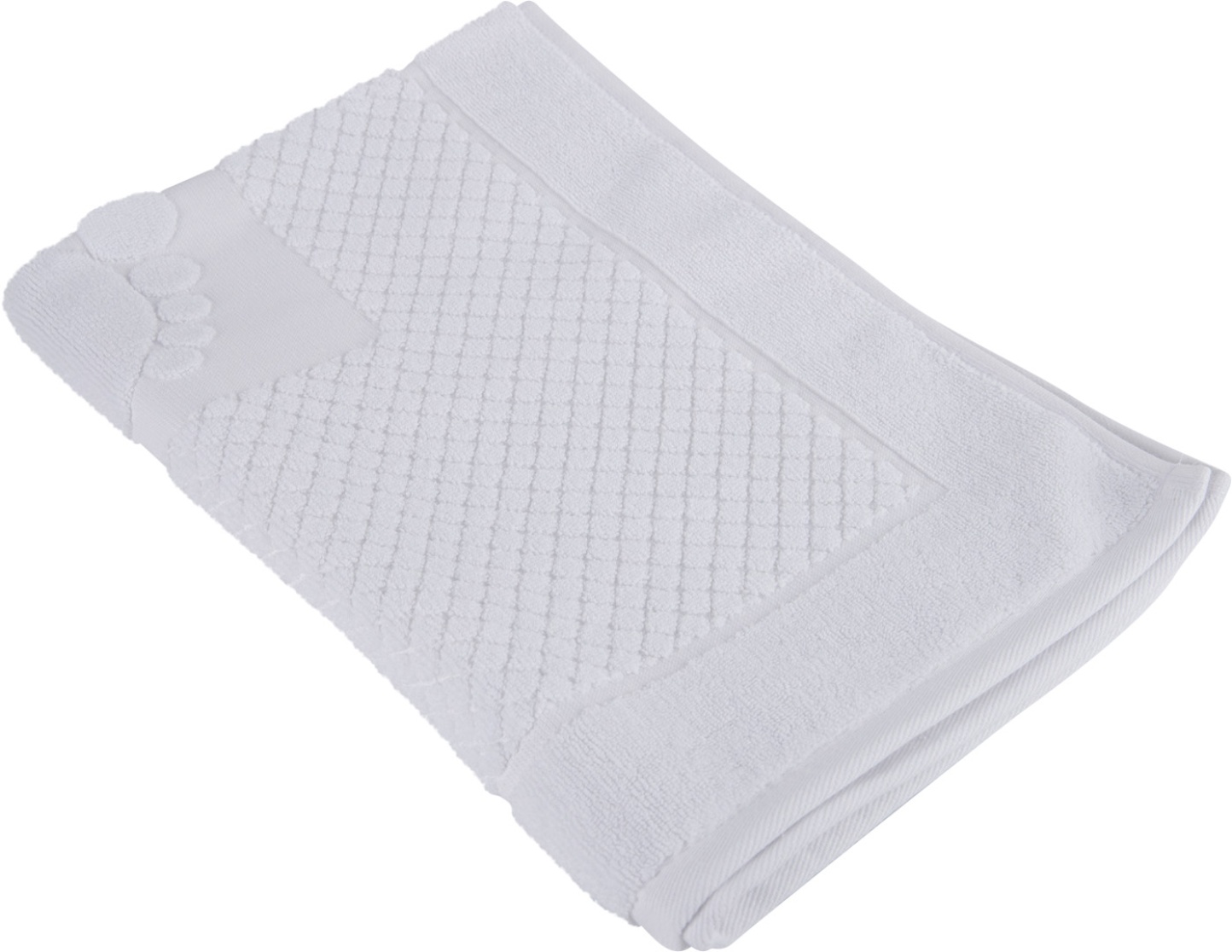 Полотенце для ног GM Textile махровое белый 50х70 - Фото 1