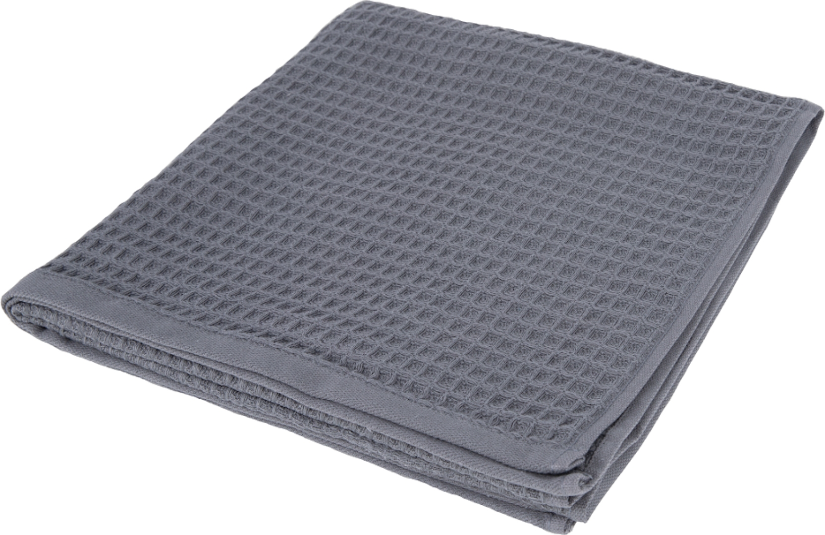 Полотенце для лица GM Textile вафельное серое 50х90, 280 г/м2 - Фото 1
