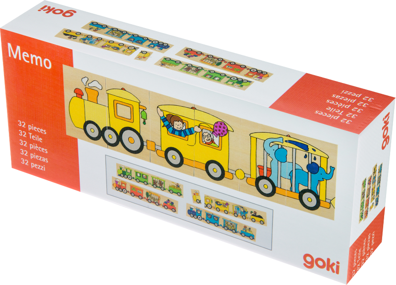 Пазли (3-4 роки) goki Кольоровий паровоз (56945) - Фото 1