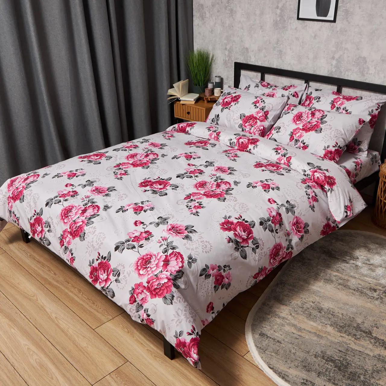 Комплект постільної білизни Moon&Star Бязь Gold Люкс Rose Whisper 143х210 см нав. 4х70х70 (MS-820009714) - Фото 1