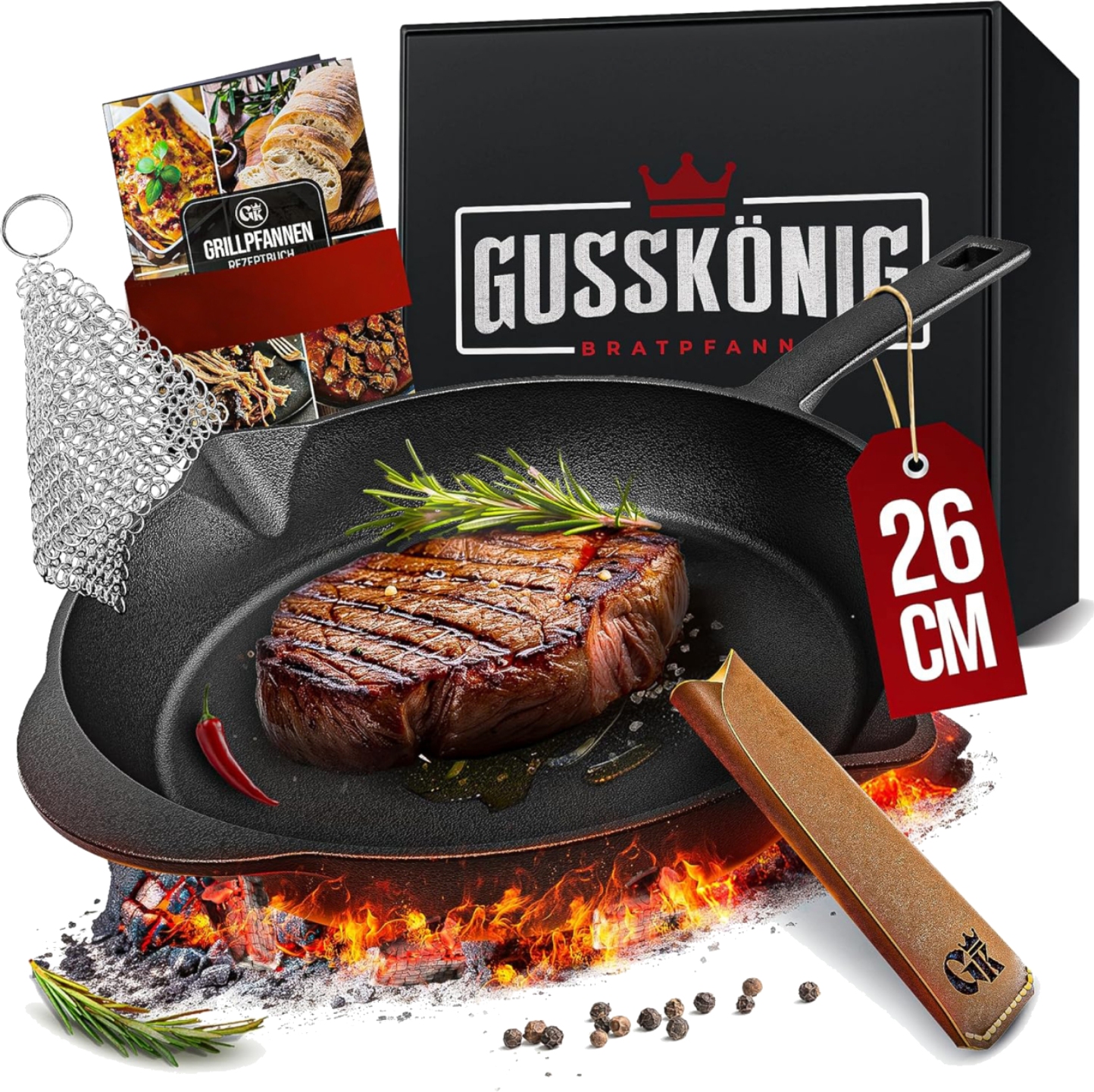 Купить Сковорода универсальная Gusskoenig 26 см 170097 - Фото 1 Сковорода универсальная Gusskoenig 26 см 170097 - Фото 1
