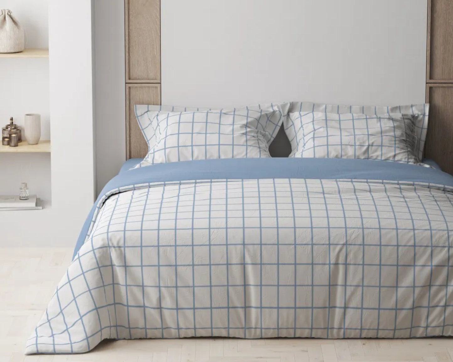 Комплект постельного белья ТЕП Happy Sleep Blue Check (2-03795_25204) - Фото 1