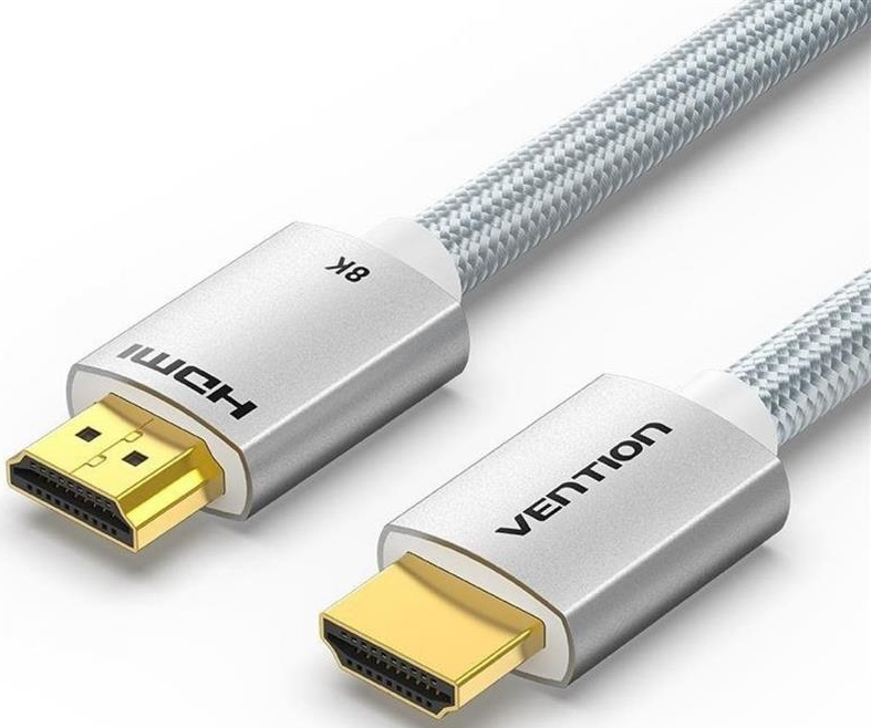 Кабель HDMI Vention HDMI - HDMI V 2.1 (M/M) 1m Silver (ALCIF) - Фото 1