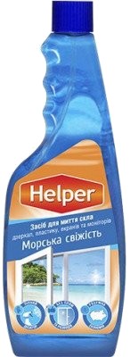 Чистящее средство для стекла Helper Морская свежесть Запаска 500 мл - Фото 1