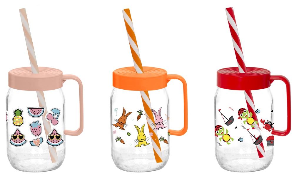 Купить Чашка Herevin Decorated Mug-Mix-Double Цвет Straw-SCT 370 мл с трубкой в ассортименте (111761-300) - Фото 1 Чашка Herevin Decorated Mug-Mix-Double Цвет Straw-SCT 370 мл с трубкой в ассортименте (111761-300) - Фото 1