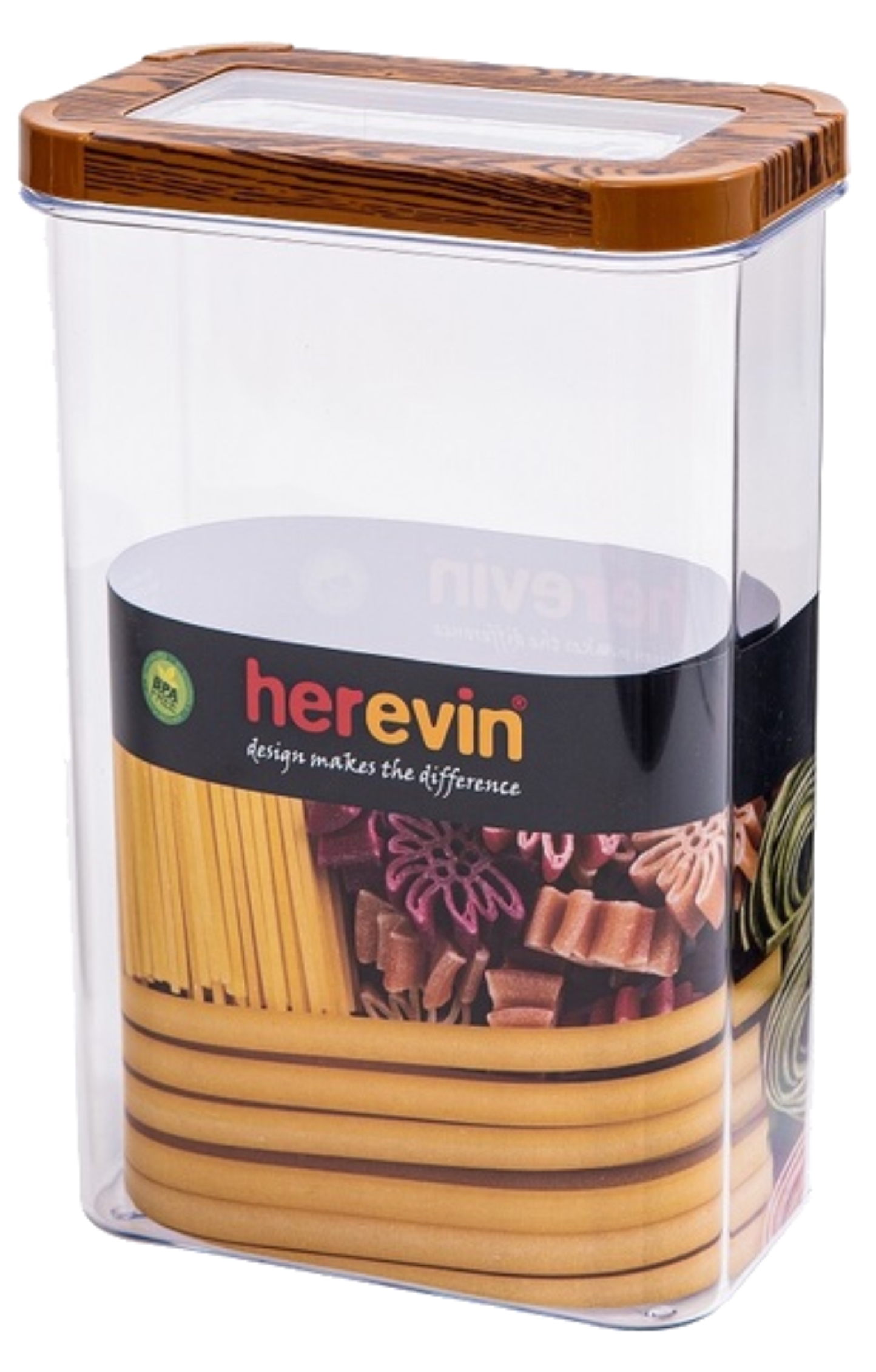 Ємність для зберігання Herevin WOOD Transparent Lid 2.5 л (161208-003) - Фото 1