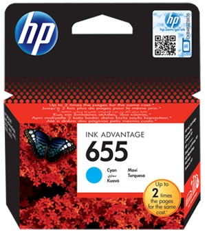 Картридж для принтеров и МФУ HP CZ110AE №655 Cyan - Фото 1
