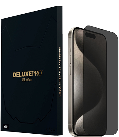 Защитное стекло для смартфона ILera DeLuxe Incognito FullCover Glass for iPhone 15 Pro Max (iLInDL15PrMx) - Фото 1