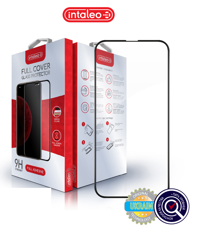 Защитное стекло для смартфона Intaleo Full Glue for Apple iPhone 13 Pro Max (1283126514999) - Фото 1